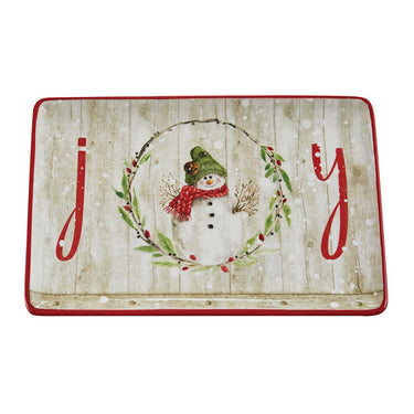 Farmhouse Snowman Platter - Park Designs - The Fox Decor